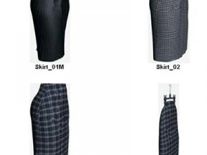 Kleidung und Schuhe 3D Modell