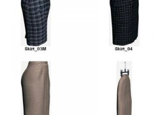 Kleidung und Schuhe 3D Modell