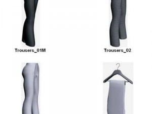 clothes and shoes Model 3D