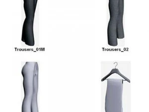 Kleidung und Schuhe 3D Modell