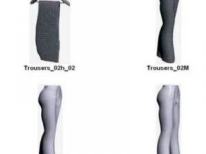 Kleidung und Schuhe 3D Modell