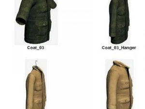 Kleidung und Schuhe 3D Modell