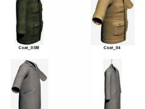 Kleidung und Schuhe 3D Modell