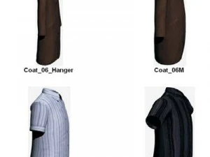 Kleidung und Schuhe 3D Modell