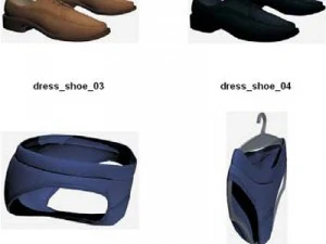 Kleidung und Schuhe 3D Modell