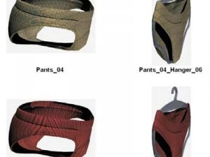 Kleidung und Schuhe 3D Modell