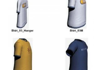 Kleidung und Schuhe 3D Modell