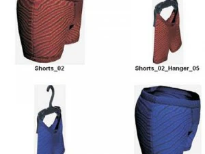 Kleidung und Schuhe 3D Modell