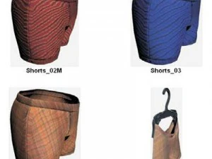 Kleidung und Schuhe 3D Modell