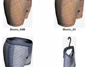 Kleidung und Schuhe 3D Modell