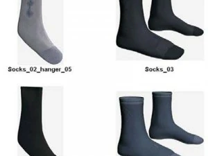 Kleidung und Schuhe 3D Modell