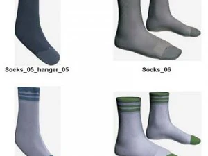 Kleidung und Schuhe 3D Modell