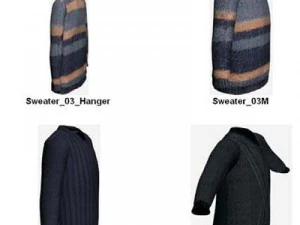 Kleidung und Schuhe 3D Modell