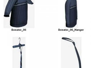 Kleidung und Schuhe 3D Modell