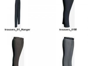 clothes and shoes Model 3D