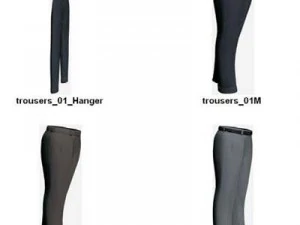 Kleidung und Schuhe 3D Modell