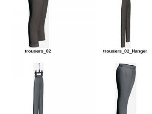 clothes and shoes Model 3D