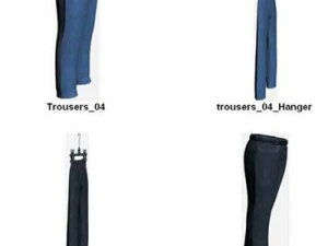 Kleidung und Schuhe 3D Modell