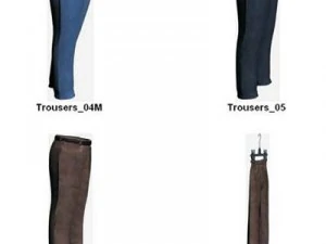 Kleidung und Schuhe 3D Modell