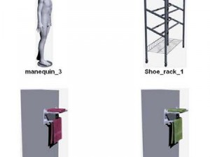 clothes and shoes Model 3D
