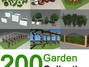 garden collection Modèle 3D