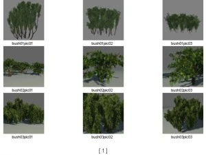Gartensammlung 3D Modell