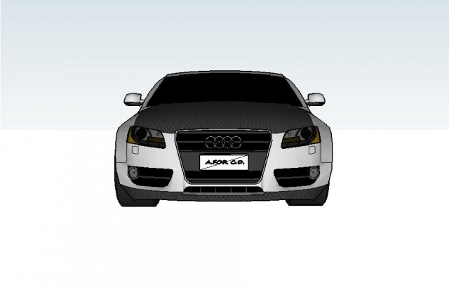 audi a5 tuning 3Dモデル .c4d .max .obj .3ds .fbx .stl .blend 