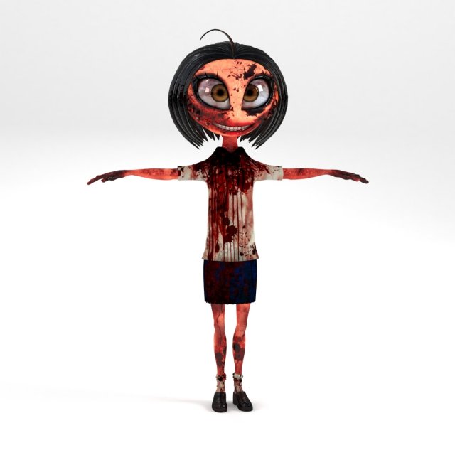 miss lessy Model 3D .c4d .max .obj .3ds .fbx .stl .blend 