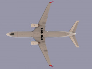 boeing 737-800 turkish airlines high detailed 3D Модель