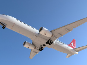 boeing 737-800 turkish airlines high detailed 3D Модель