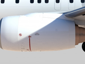 boeing 737-800 turkish airlines high detailed 3D Модель