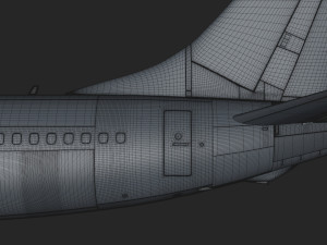 boeing 737-800 turkish airlines high detailed 3D Модель