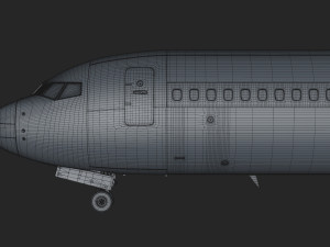 boeing 737-800 turkish airlines high detailed 3D Модель