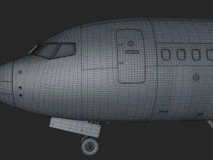 boeing 737-800 turkish airlines high detailed 3D Модель