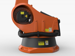 kuka 210 2 cinema 4d rigged industrial robotic arm 3D Модель