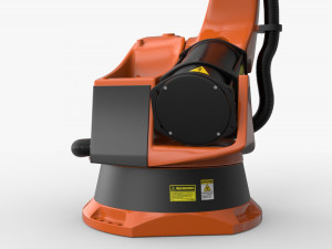 kuka 210 2 cinema 4d rigged industrial robotic arm 3D Модель