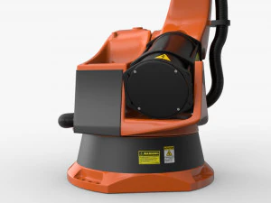 kuka 210 2 cinema 4d rigged industrial robotic arm 3D Model