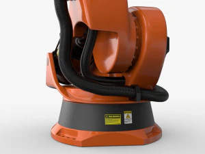 kuka 210 2 cinema 4d rigged industrial robotic arm 3D Model