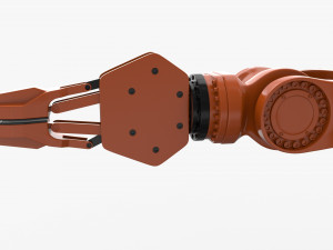 kuka 210 2 cinema 4d rigged industrial robotic arm 3D Модель