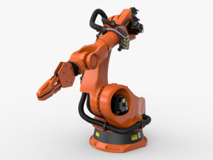 kuka 210 2 cinema 4d rigged industrial robotic arm 3D Модель
