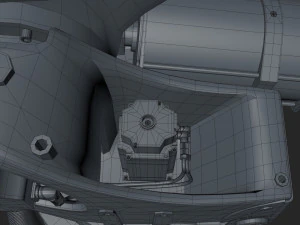 kuka 210 2 cinema 4d rigged industrial robotic arm 3D Model