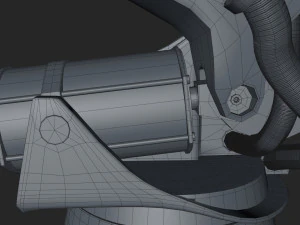 kuka 210 2 cinema 4d rigged industrial robotic arm 3D Model