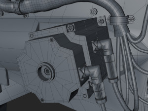 kuka 210 2 cinema 4d rigged industrial robotic arm 3D Модель
