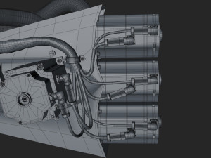 kuka 210 2 cinema 4d rigged industrial robotic arm 3D Модель