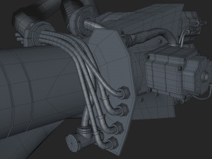 kuka 210 2 cinema 4d rigged industrial robotic arm 3D Модель
