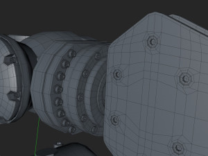 kuka 210 2 cinema 4d rigged industrial robotic arm 3D Модель