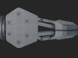 kuka 210 2 cinema 4d rigged industrial robotic arm 3D Model