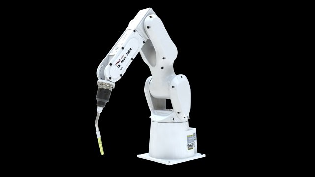 fanuc lr mate 200ib cinema 4d rigged robotic arm 3D 模型 .c4d .max .obj .3ds .fbx .stl .blend 