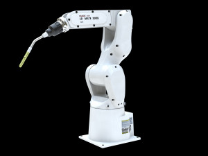 fanuc lr mate 200ib cinema 4d rigged robotic arm 3D 模型