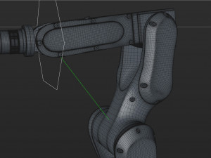 fanuc lr mate 200ib cinema 4d rigged robotic arm 3D 模型